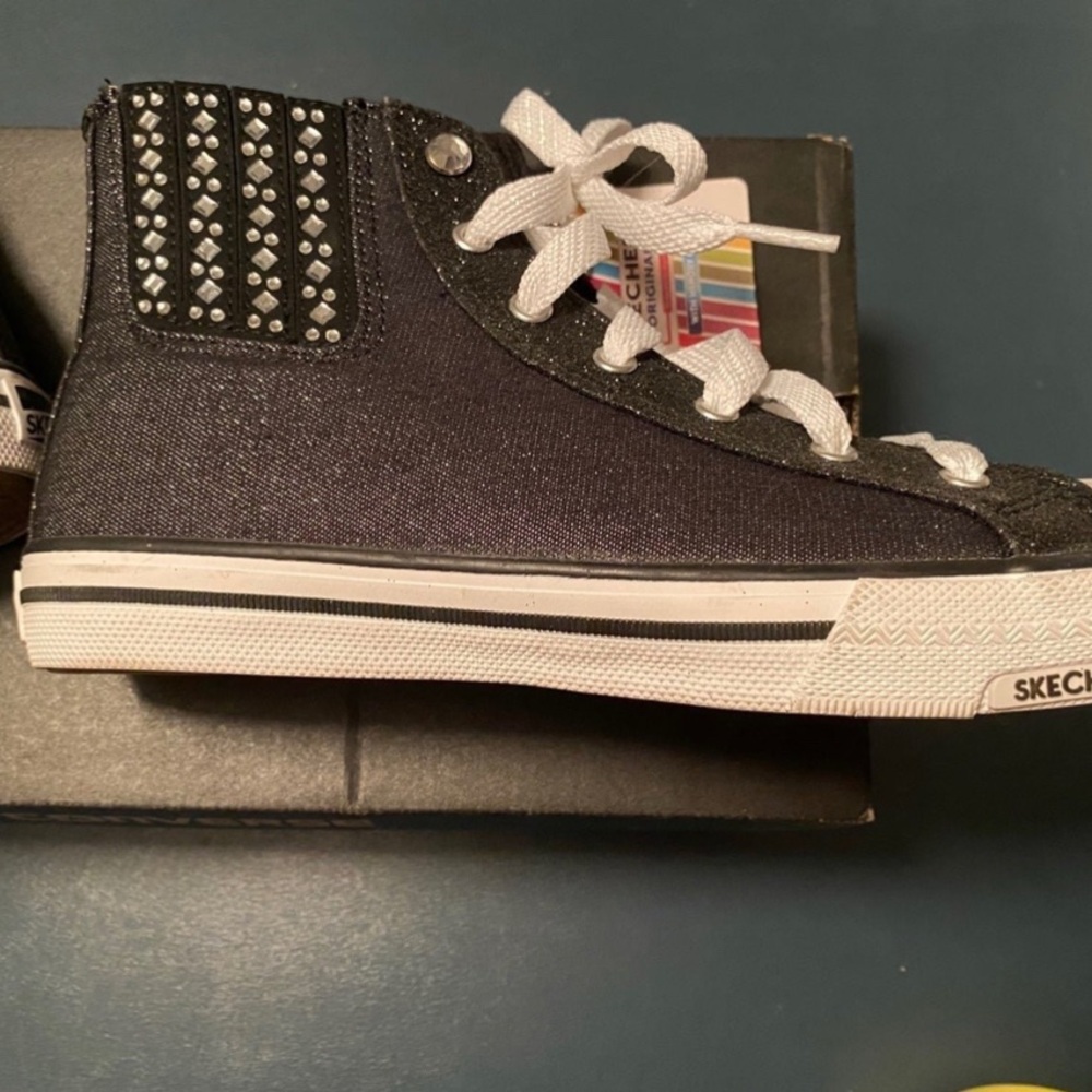 Skechers high tops zipper sparkly